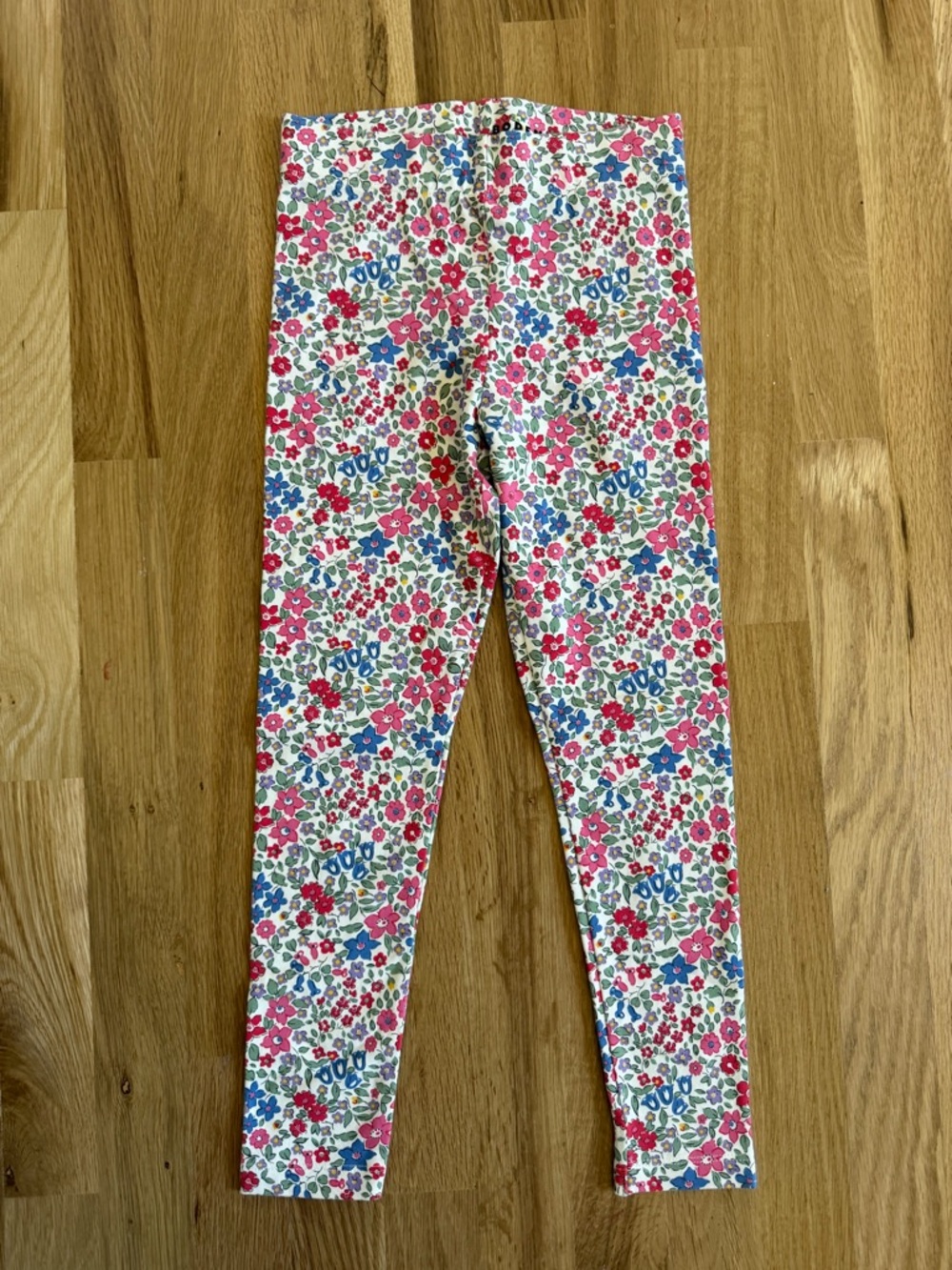 Boden Pink & Blue Floral Girls' Leggings